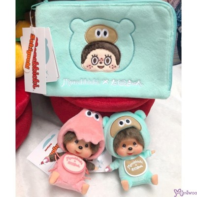203789 TanuQn x Monchhichi 13.5cm Multi Pouch Bag ~ CRAZY SALES ~ 